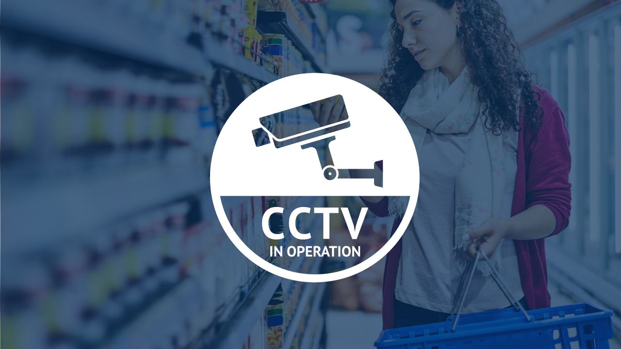 CCTV in operation in a retail store